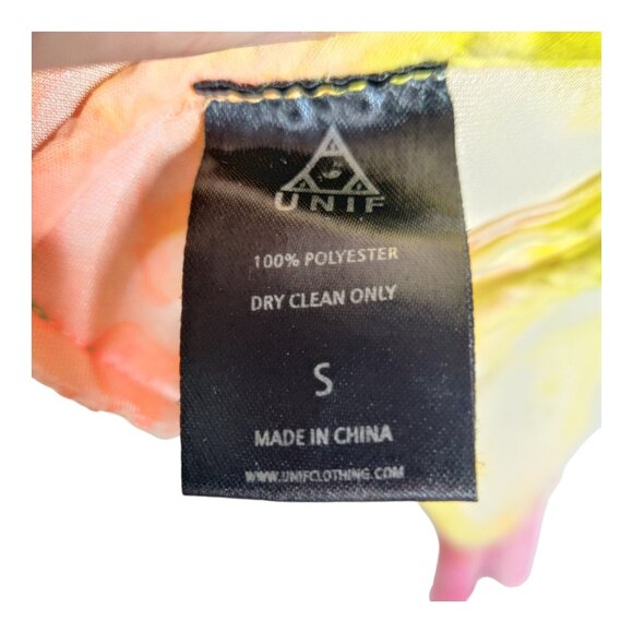 *RARE* UNIF I-Dye Tie Dye Moto Jacket Pastel Rainbow Multicolor - Picture 14 of 15